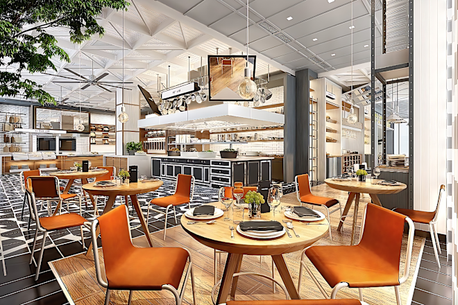 Zolo, столики в ресторане