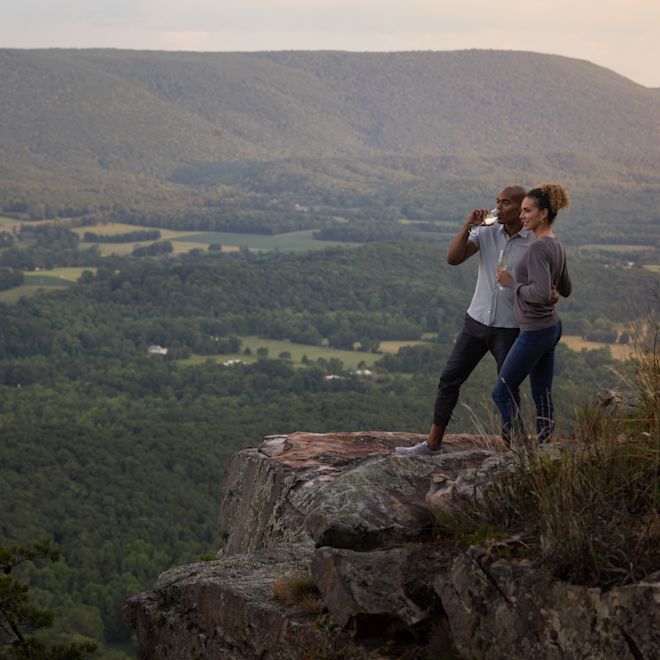 Couple Enjoying Lookout Point