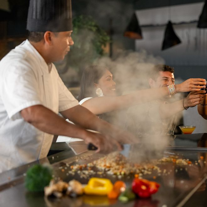 Spectacolul Noriku Teppanyaki