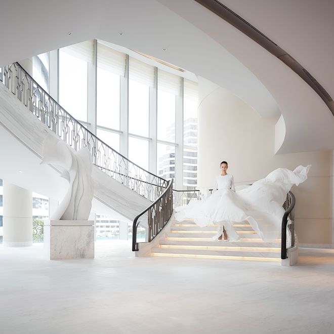 Bride at Grand Staircase