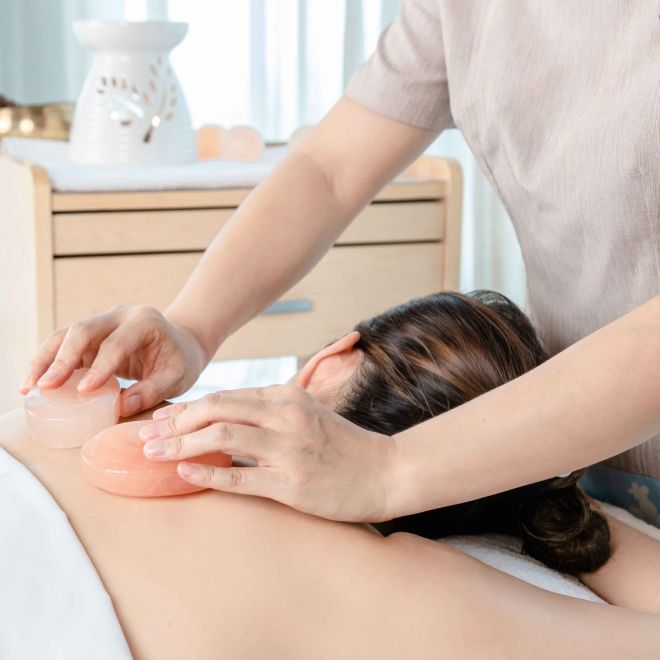 Lady getting a spa treatment