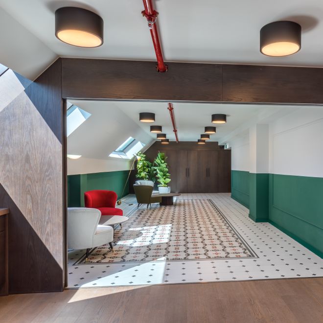 Vestíbulo de la terraza