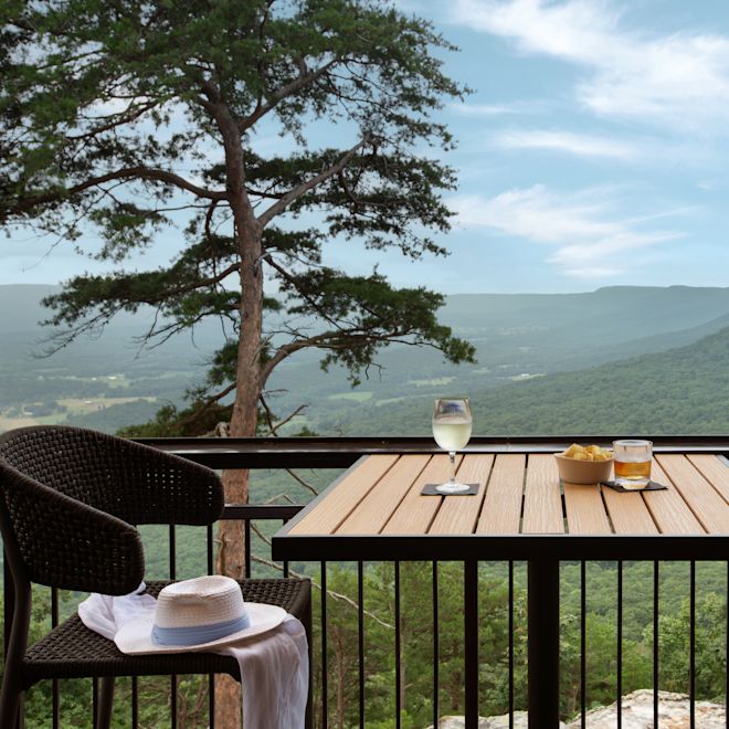 Skyside Restaurant View from Table