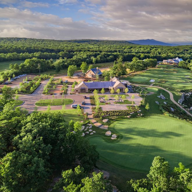 Putting green in golf course