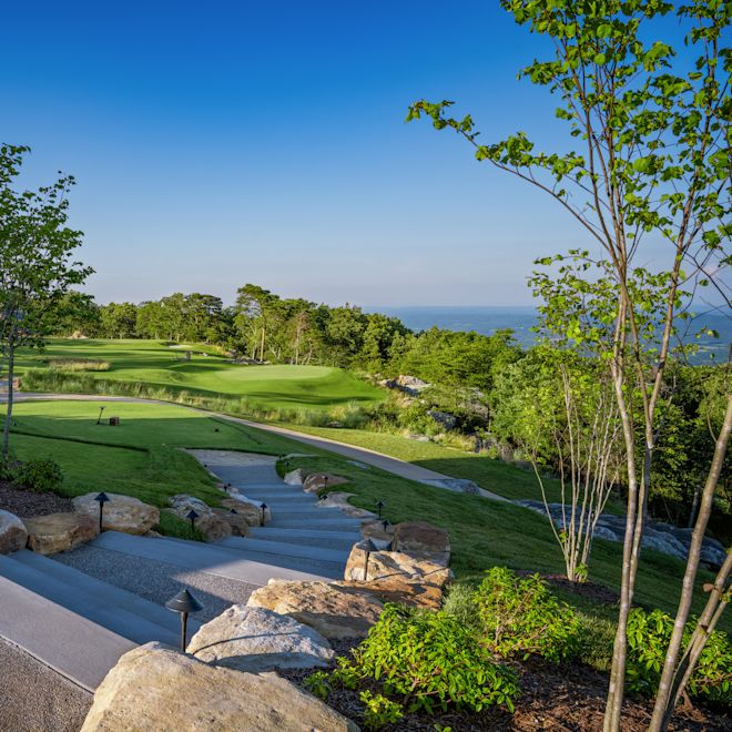 Short course in golf course