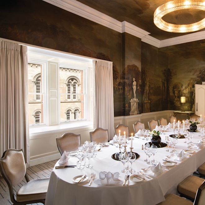 Large Private Dining Table in Versailles Room