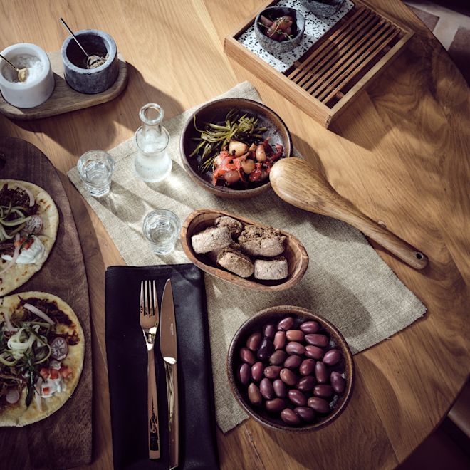 Food on a Table at Mitato Restaurant