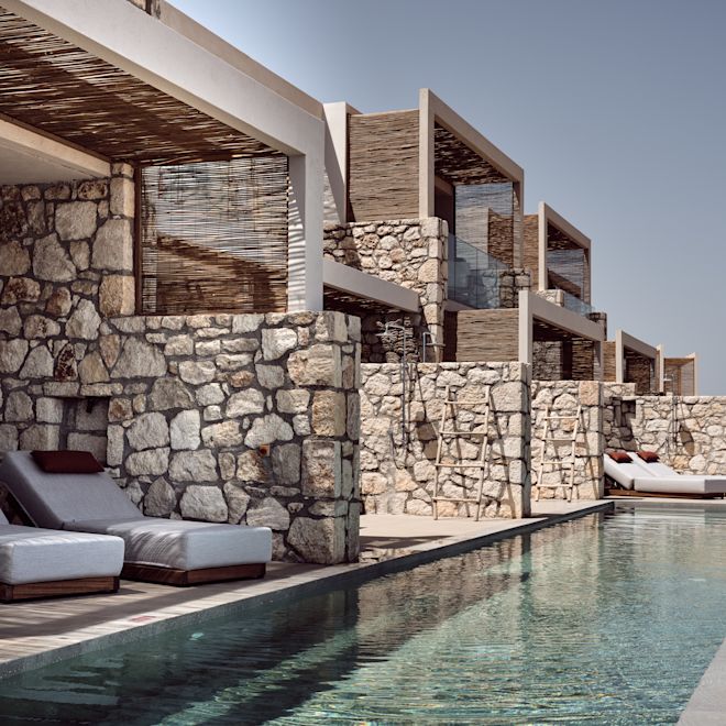 Guest Room Terrace with Private Pool Area