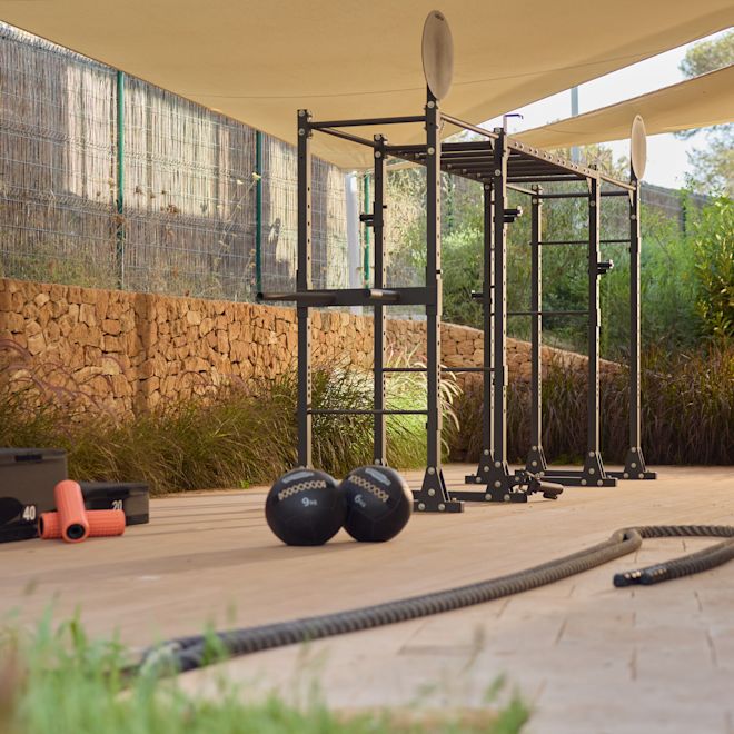 Fitnessraum im Freien