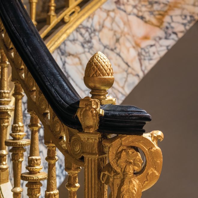View of Detail on a Staircase