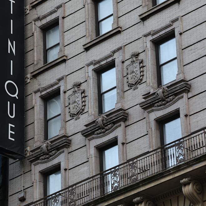 Detail of Martinique Hotel Exterior