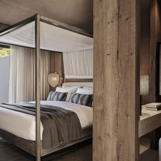 Large Bed in a Guest Room