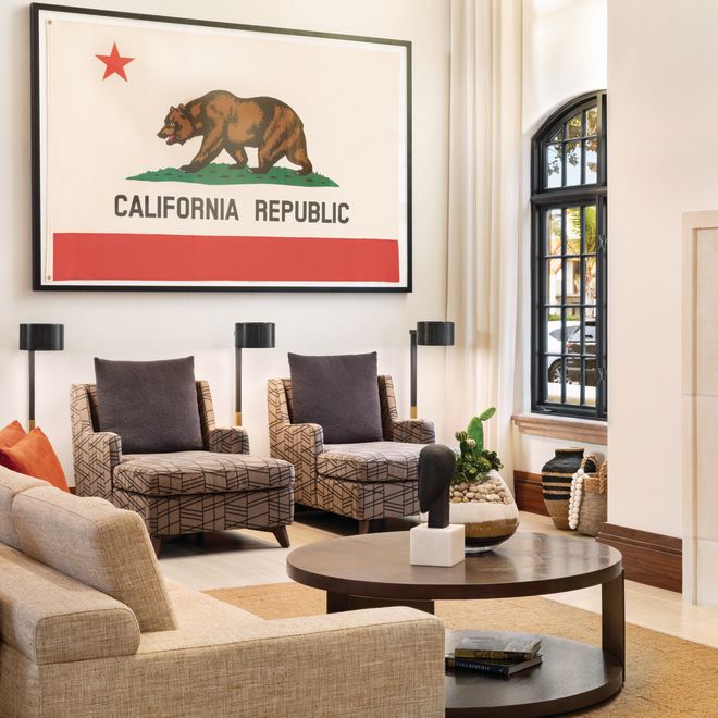 Fire Place and Sitting Area in Lobby