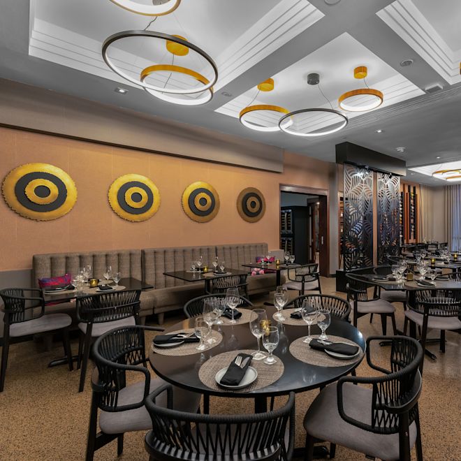 Dining Tables at La Cava Restaurant