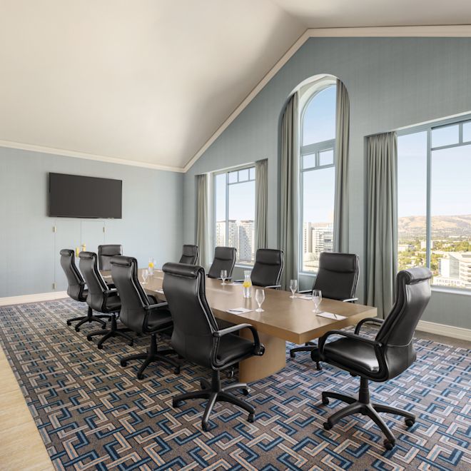 boardroom with large windows