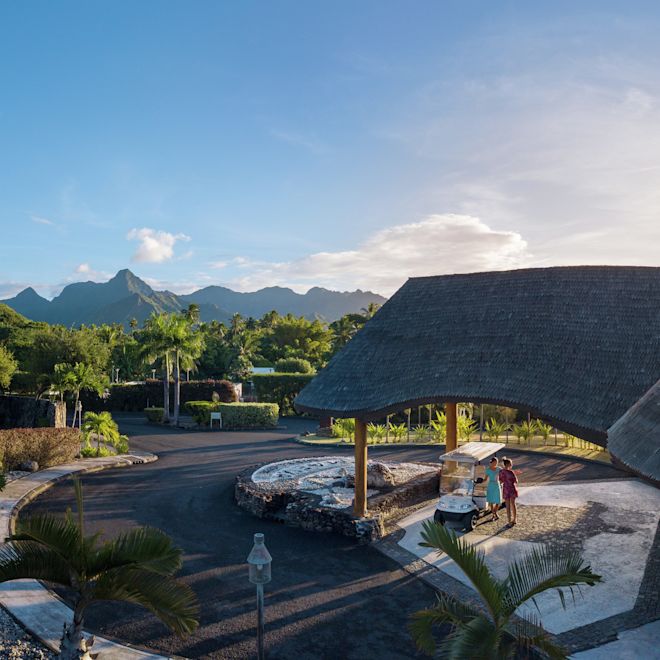 エントランスエリアの上空からの眺め