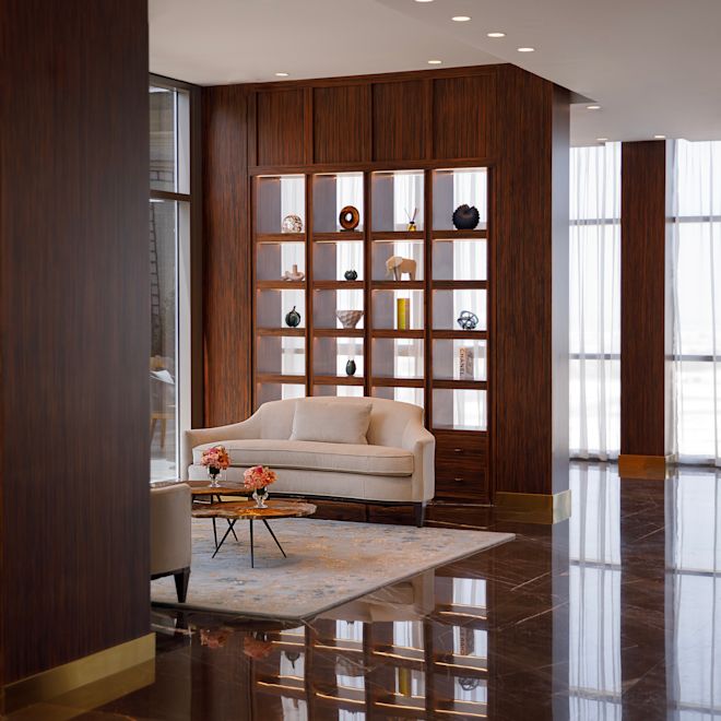 Lobby area with comfortable seating