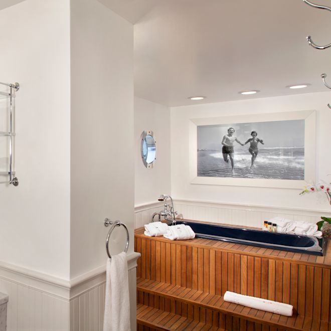Bathroom with tub and sink