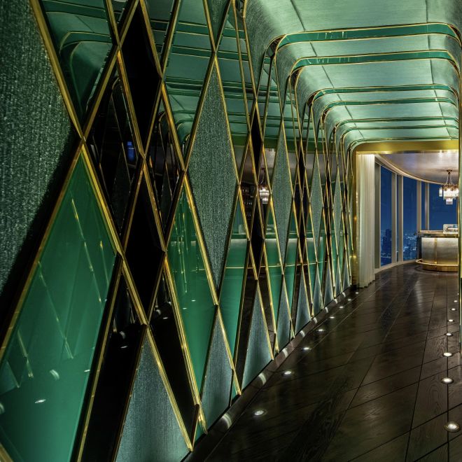 Tunnel to Bar Area