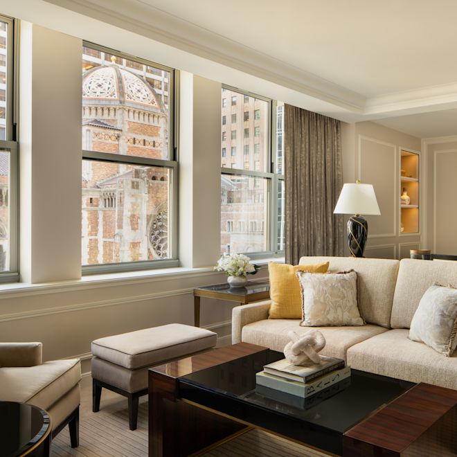 Park Avenue Suite Dining and Living Area