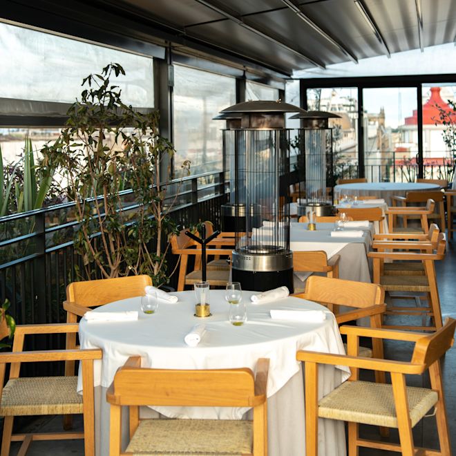 a Dining Area at a Restaurant