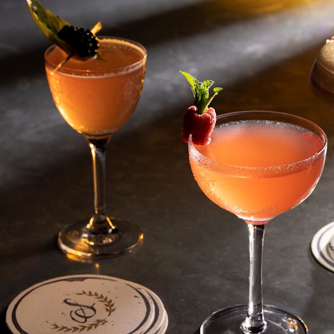 A Selection of Cocktails on a Table at Signature Restaurant