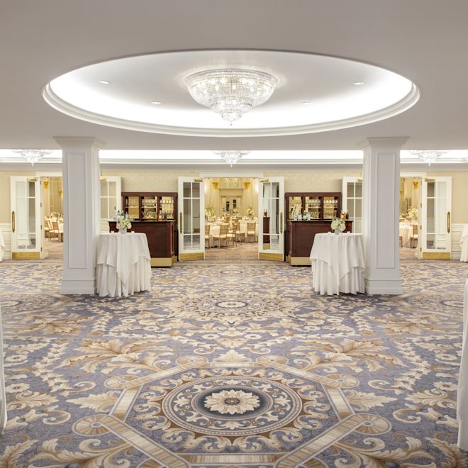 Ballroom pre-function area setup