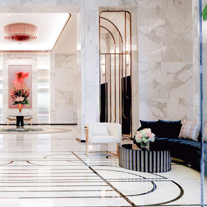 View of Lobby Sitting Area at a Hotel