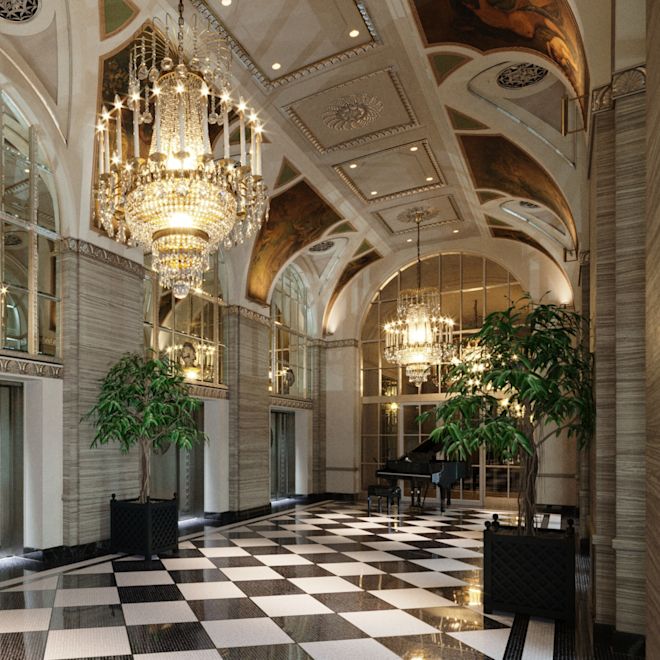 Hotel corridor