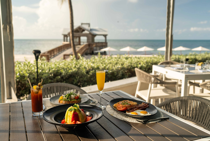 Delicious Food on the Beach at the Four Marlins Restaurant