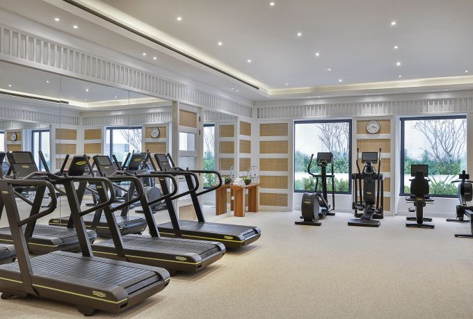 Fitness Center with Treadmills and Recumbent Bikes
