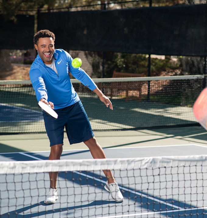 Couple Playing Pickleball