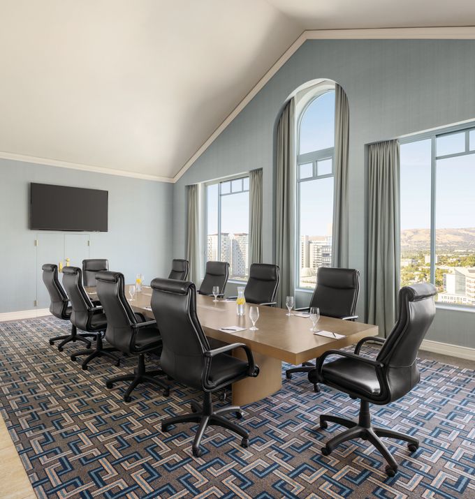 boardroom with large windows