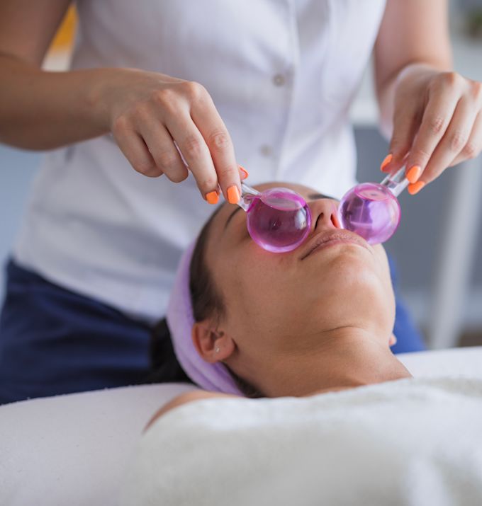 Person having a spa treatment