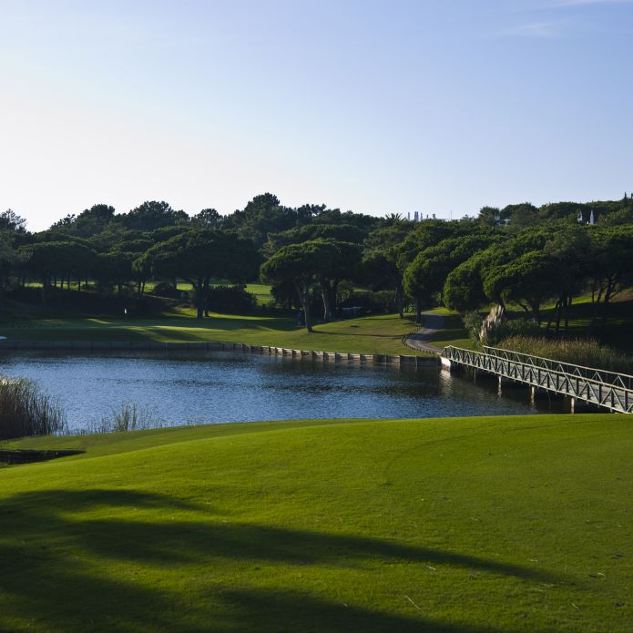 Quinta do Lago Golf Course Green and Bridge over Water