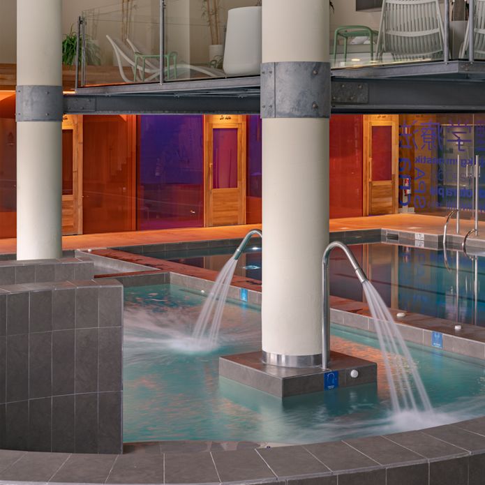 indoor pool and whirlpool spa