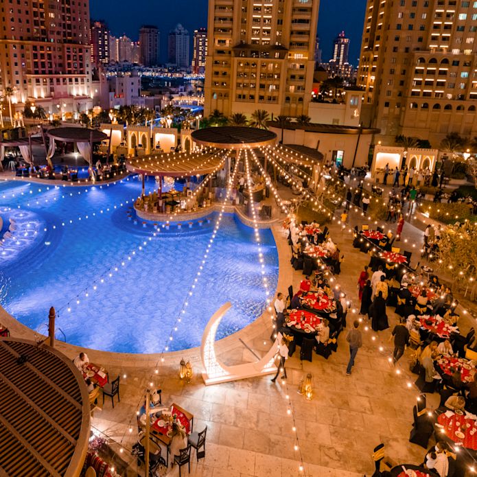 ラマダン・スークの上空からの眺め