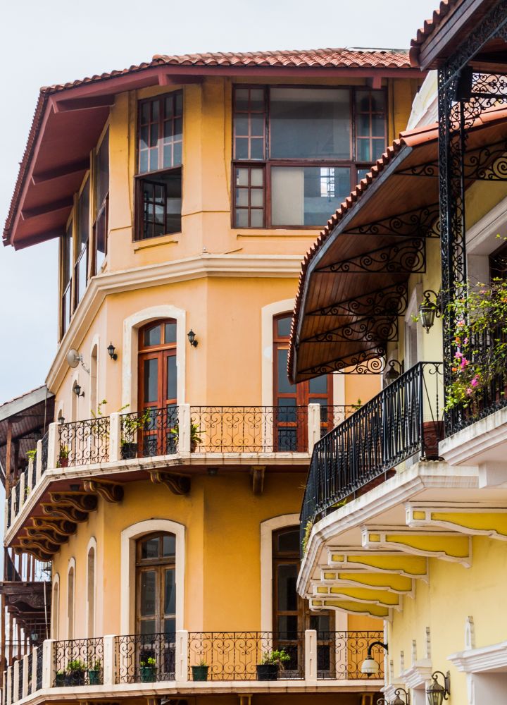 Bâtiments coloniaux à Casco Viejo (Ville) de Panama