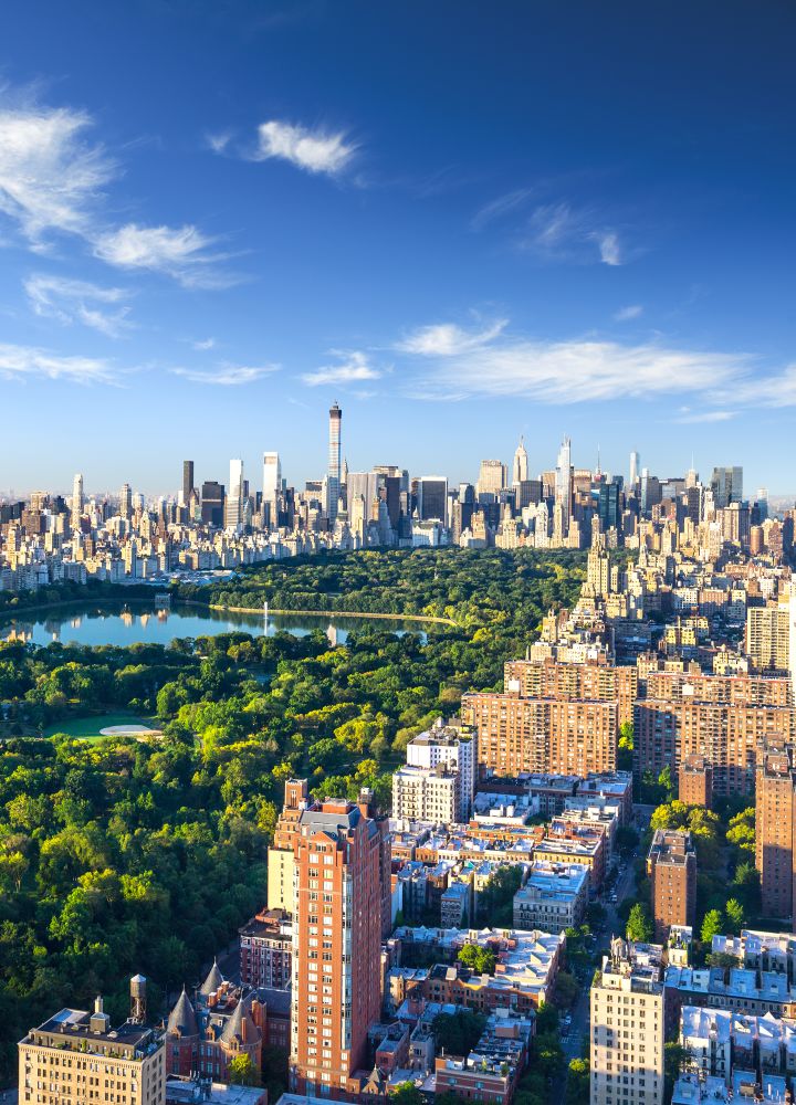 Aerial view of Manhattan and Central Park