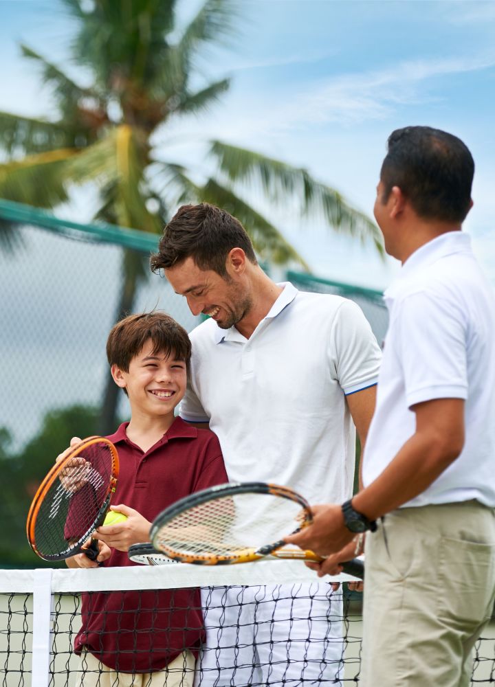 Guests Playing Tennis