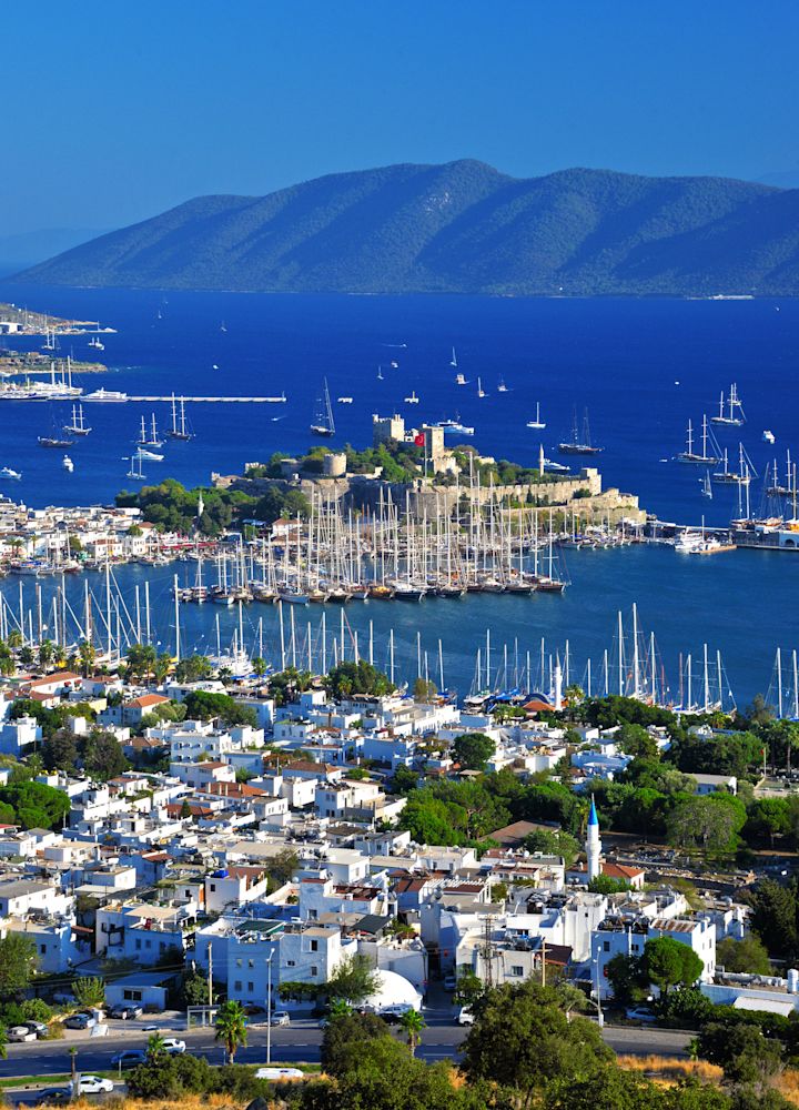 Luftaufnahme der Stadt Bodrum
