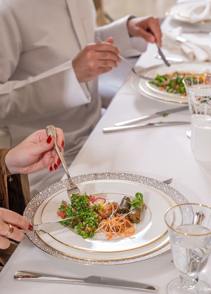 People Dining in a Restaurant