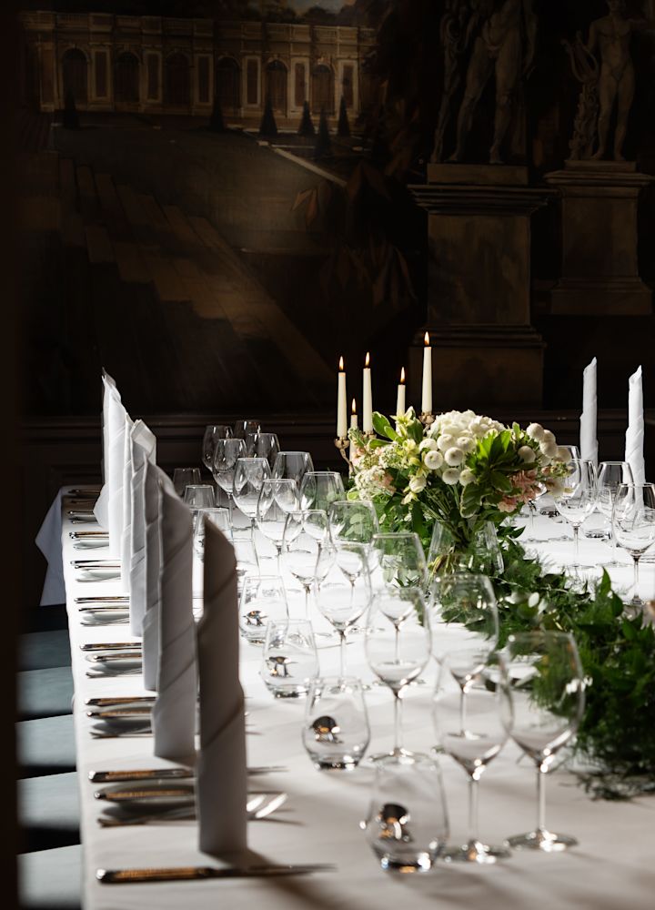 Large Table Setup for an Event at Versailles Suite