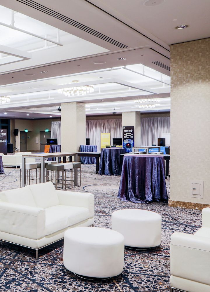 Large Meeting space at Hilton Hotel