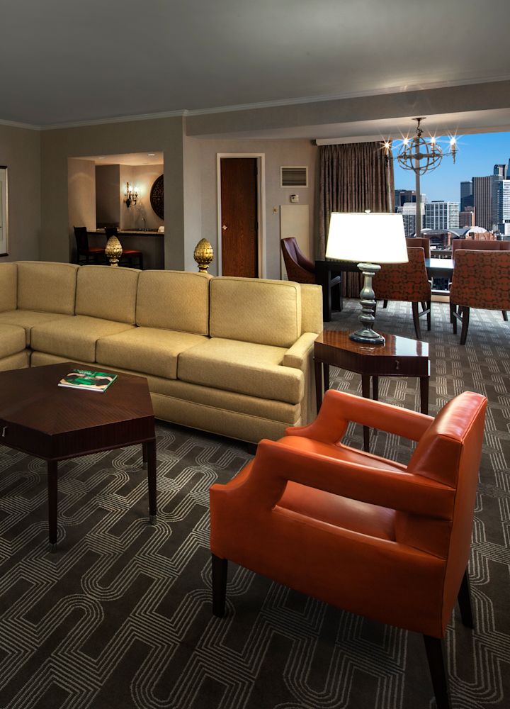 Presidential guest suite lounge area