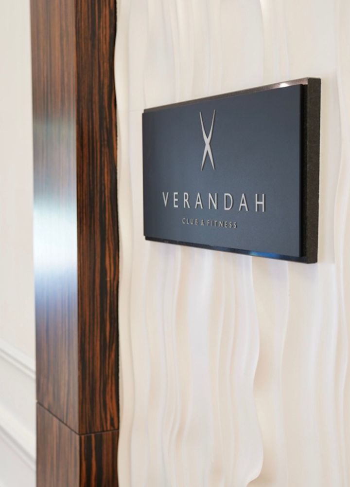 Verandah spa wall sign