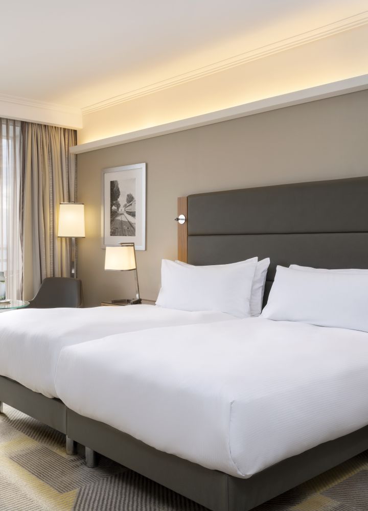 two twin beds