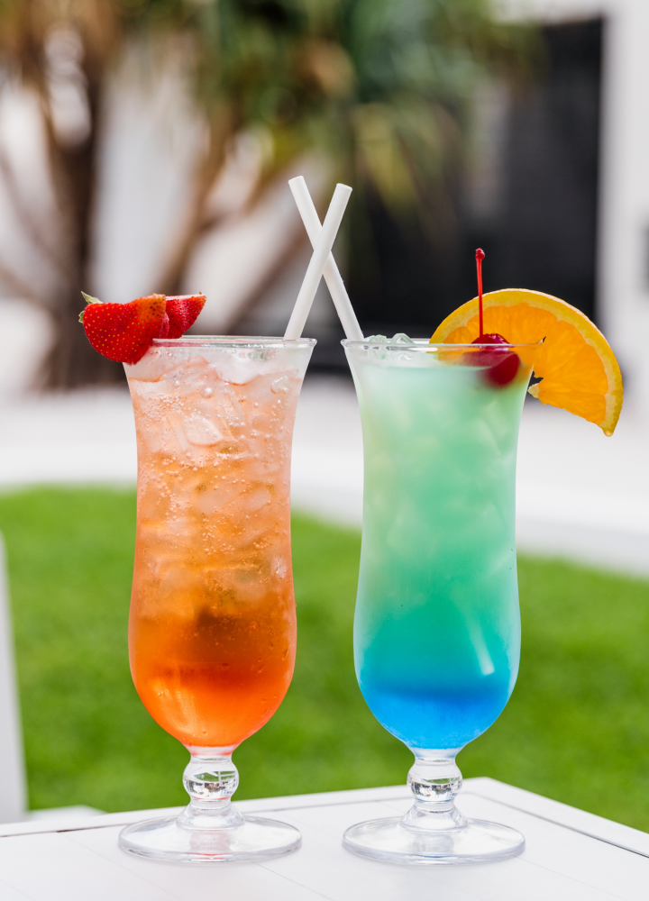 Fruity Drinks on a Table