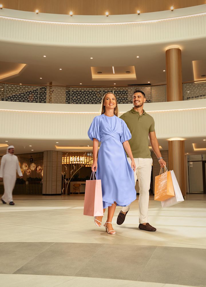 Mall Image with couple shopping