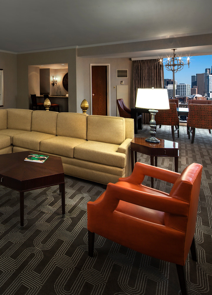 Presidential guest suite lounge area